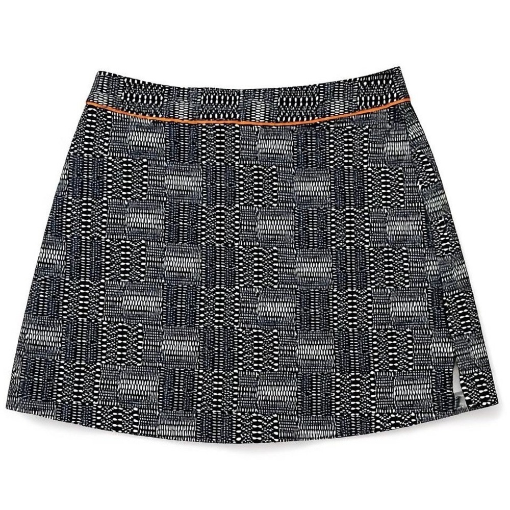 Lady Hagen Blue White And Orange Skort Women's Size 8 Pockets Zip Up
